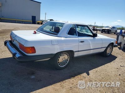 Trzecie zdjęcie samochodu z tyłu: 1986 MERCEDES-BENZ 560 SL VIN:WDBBA48D7GA054824 - miniatura