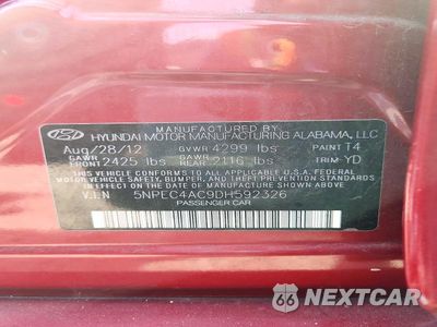 Zdjęcie 12 z 12 samochodu: 2013 HYUNDAI SONATA EF VIN:5NPEC4AC9DH592326 - miniatura