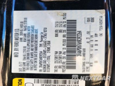 Zdjęcie 12 z 12 samochodu: 2017 FORD FUSION SE VIN:3FA6P0H76HR392264 - miniatura
