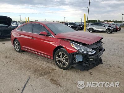 Czwarte zdjęcie samochodu z boku: 2018 HYUNDAI SONATA VIN:5NPE34AF2JH625575 - miniatura