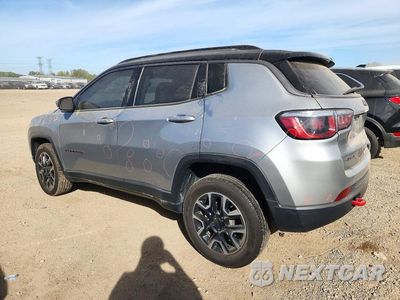 Drugie zdjęcie samochodu z przodu: 2019 JEEP COMPASS TRAILHAWK VIN:3C4NJDDB5KT721538 - miniatura