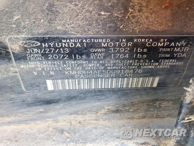 Zdjęcie 12 z 12 samochodu: 2013 HYUNDAI ELANTRA LIMITED VIN:KMHDH4AE5DU918476 - miniatura