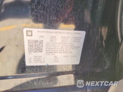 Zdjęcie 13 z 13 samochodu: 2020 CHEVROLET EQUINOX VIN:2GNAXFEV3L6261102 - miniatura