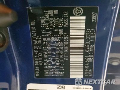 Zdjęcie 12 z 12 samochodu: 2023 TOYOTA CAMRY SE VIN:4T1T11AK6PU082637 - miniatura