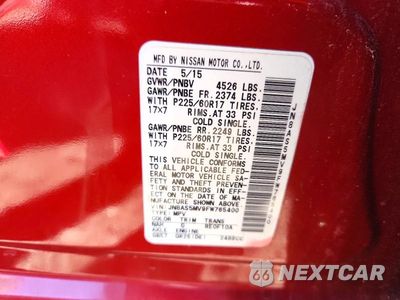Zdjęcie 13 z 13 samochodu: 2015 NISSAN ROGUE SELECT S VIN:JN8AS5MV9FW765400 - miniatura