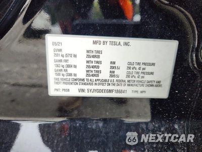 Zdjęcie 13 z 13 samochodu: 2021 TESLA MODEL Y VIN:5YJYGDEE6MF186841 - miniatura