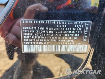 Zdjęcie 12 z 12 samochodu: 2013 VOLKSWAGEN JETTA BASE VIN:3VW2K7AJ2DM432432 - miniatura