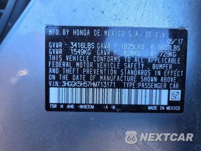 Zdjęcie 12 z 12 samochodu: 2017 HONDA FIT LX VIN:3HGGK5H57HM713171 - miniatura