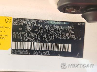 Zdjęcie 12 z 12 samochodu: 2005 LEXUS RX 330 VIN:2T2GA31U05C029179 - miniatura