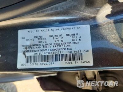 Zdjęcie 12 z 12 samochodu: 2012 MAZDA 3 I VIN:JM1BL1M89C1654791 - miniatura