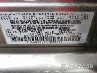 Zdjęcie 12 z 12 samochodu: 2022 NISSAN SENTRA S VIN:3N1AB8BV0NY280928 - miniatura