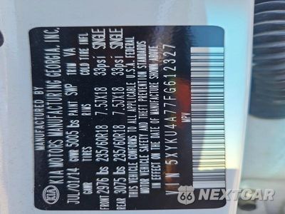 Zdjęcie 12 z 12 samochodu: 2015 KIA SORENTO EX VIN:5XYKU4A77FG612327 - miniatura