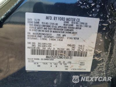 Zdjęcie 13 z 13 samochodu: 2021 FORD ECOSPORT S VIN:MAJ3S2FE2MC450121 - miniatura
