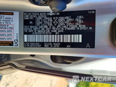Zdjęcie 13 z 13 samochodu: 2007 LEXUS GX 470 VIN:JTJBT20X770135718 - miniatura