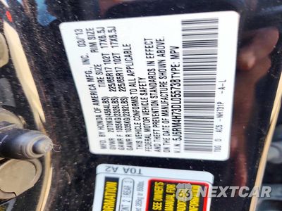 Zdjęcie 13 z 13 samochodu: 2013 HONDA CR-V EXL VIN:5J6RM4H73DL055738 - miniatura
