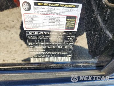 Zdjęcie 13 z 13 samochodu: 2008 MERCEDES-BENZ GL 550 4MATIC VIN:4JGBF86E48A316401 - miniatura