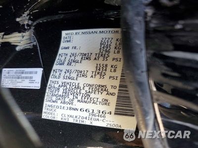 Zdjęcie 12 z 12 samochodu: 2022 NISSAN FRONTIER PRO-X VIN:1N6ED1EJ8NN661364 - miniatura