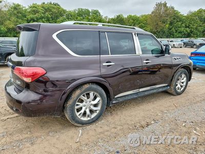 Trzecie zdjęcie samochodu z tyłu: 2011 INFINITI QX56 BASE VIN:JN8AZ2NE0B9003008 - miniatura