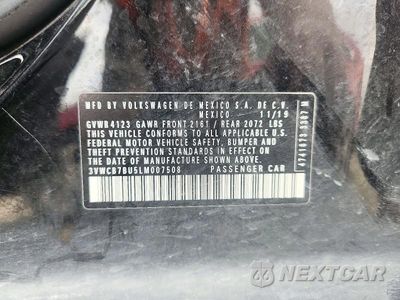 Zdjęcie 13 z 13 samochodu: 2020 VOLKSWAGEN JETTA S VIN:3VWCB7BU5LM007508 - miniatura