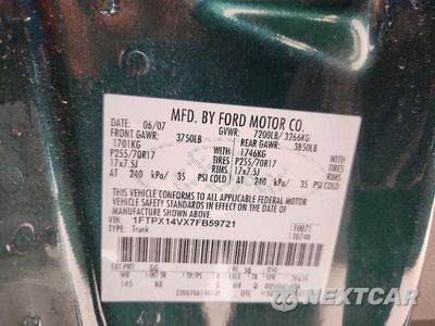 Zdjęcie 12 z 12 samochodu: 2007 FORD F150 VIN:1FTPX14VX7FB59721 - miniatura