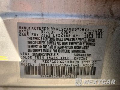Zdjęcie 13 z 13 samochodu: 2023 NISSAN SENTRA SV VIN:3N1AB8CV9PY313121 - miniatura