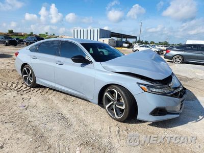 Czwarte zdjęcie samochodu z boku: 2022 HONDA ACCORD SPORT SE VIN:1HGCV1F47NA039427 - miniatura