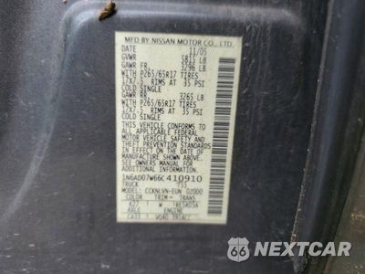 Zdjęcie 12 z 12 samochodu: 2006 NISSAN FRONTIER SE VIN:1N6AD07W66C410910 - miniatura