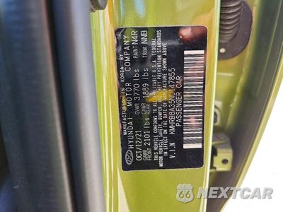 Zdjęcie 12 z 12 samochodu: 2022 HYUNDAI VENUE SE VIN:KMHRB8A35NU147855 - miniatura