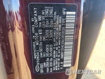 Zdjęcie 12 z 12 samochodu: 2022 HYUNDAI PALISADE SE VIN:KM8R1DHEXNU383839 - miniatura