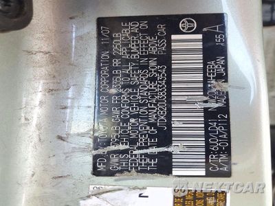 Zdjęcie 12 z 12 samochodu: 2008 TOYOTA PRIUS BASE VIN:JTDKB20U383343543 - miniatura