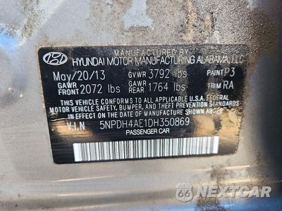 Zdjęcie 12 z 12 samochodu: 2013 HYUNDAI ELANTRA GLS VIN:5NPDH4AE1DH350869 - miniatura