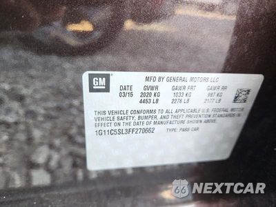 Zdjęcie 12 z 12 samochodu: 2015 CHEVROLET MALIBU 1LT VIN:1G11C5SL3FF270662 - miniatura