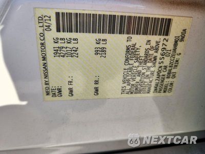Zdjęcie 13 z 13 samochodu: 2012 NISSAN ALTIMA 2.5 VIN:1N4AL2AP0CN556972 - miniatura