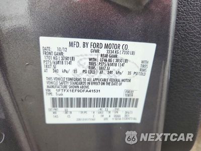 Zdjęcie 12 z 12 samochodu: 2013 FORD F150 SUPER CAB VIN:1FTFX1EF9DFA41531 - miniatura