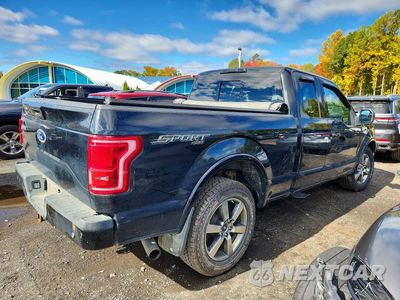 Trzecie zdjęcie samochodu z tyłu: 2015 FORD F150 SUPER CAB VIN:1FTFX1EG5FFA65370 - miniatura
