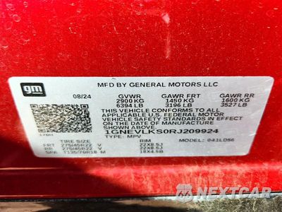 Zdjęcie 13 z 13 samochodu: 2024 CHEVROLET TRAVERSE RS VIN:1GNEVLKS0RJ209924 - miniatura