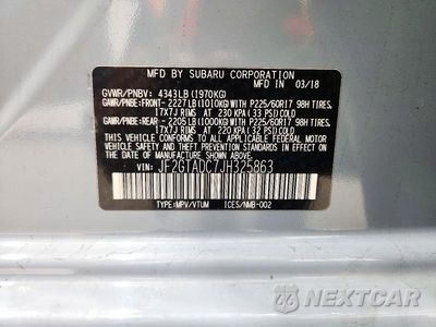 Zdjęcie 14 z 14 samochodu: 2018 SUBARU CROSSTREK PREMIUM VIN:JF2GTADC7JH325863 - miniatura