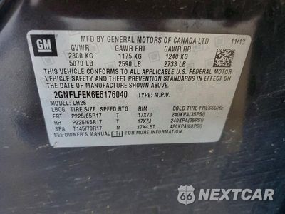 Zdjęcie 13 z 13 samochodu: 2014 CHEVROLET EQUINOX LT VIN:2GNFLFEK6E6176040 - miniatura