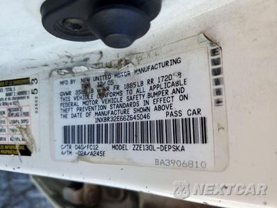 Zdjęcie 12 z 12 samochodu: 2006 TOYOTA COROLLA S VIN:1NXBR32E66Z645046 - miniatura