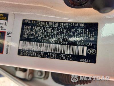 Zdjęcie 12 z 12 samochodu: 2014 TOYOTA CAMRY SE SPORT VIN:4T1BF1FK4EU810443 - miniatura