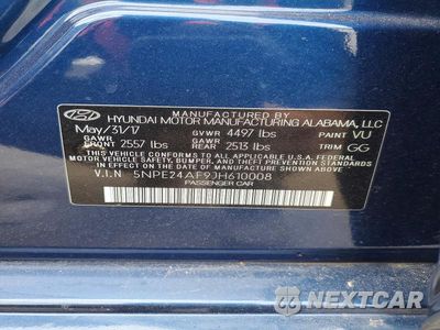 Zdjęcie 12 z 12 samochodu: 2018 HYUNDAI SONATA SE VIN:5NPE24AF9JH610008 - miniatura