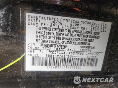 Zdjęcie 12 z 12 samochodu: 2026 NISSAN SENTRA SR VIN:3N1AB9DV9TY278126 - miniatura
