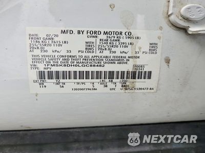 Zdjęcie 14 z 14 samochodu: 2020 FORD EXPLORER XLT VIN:1FMSK8DH0LGC88482 - miniatura