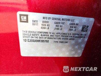 Zdjęcie 12 z 12 samochodu: 2017 CHEVROLET MALIBU HYBRID VIN:1G1ZJ5SU6HF285760 - miniatura