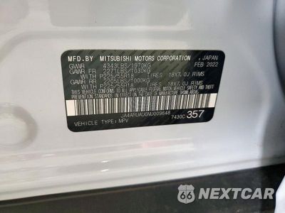 Zdjęcie 13 z 13 samochodu: 2022 MITSUBISHI OUTLANDER SPORT ES VIN:JA4ARUAU0NU009648 - miniatura