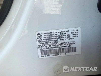 Zdjęcie 12 z 12 samochodu: 2014 ACURA MDX VIN:5FRYD4H27EB036442 - miniatura
