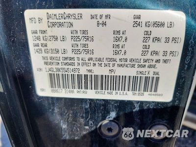 Zdjęcie 12 z 12 samochodu: 2005 JEEP LIBERTY RENEGADE VIN:1J4GL38K55W514972 - miniatura