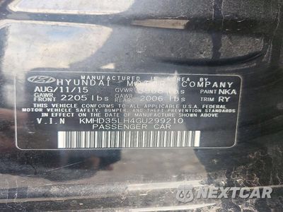 Zdjęcie 12 z 12 samochodu: 2016 HYUNDAI ELANTRA GT BASE VIN:KMHD35LH4GU299210 - miniatura