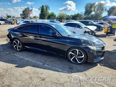 Czwarte zdjęcie samochodu z boku: 2019 HONDA ACCORD SPORT VIN:1HGCV2F3XKA023196 - miniatura