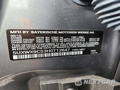 Zdjęcie 13 z 13 samochodu: 2017 BMW X3 XDRIVE28I VIN:5UXWX9C53H0T12647 - miniatura
